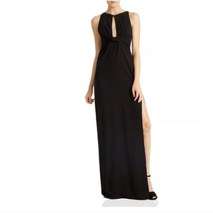 HALSTON HERITAGE KNOTED FRONT SLEEVELESS GOWN SIZE 4